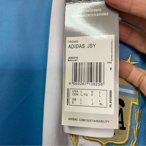 Adidas Argentina 2022 FIFA World Cup Soccer Home Jersey HF2157 size Large W/Tag - Picture 5 of 11